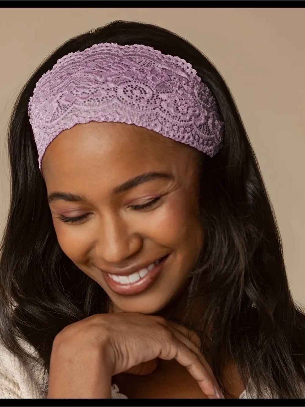 Kitsch Lace Elastic Headband Duo - Picture 4 of 4